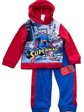 DC Comics Superman Baby Boys 2-Piece Hoodie and Joggers Set - 24 Months